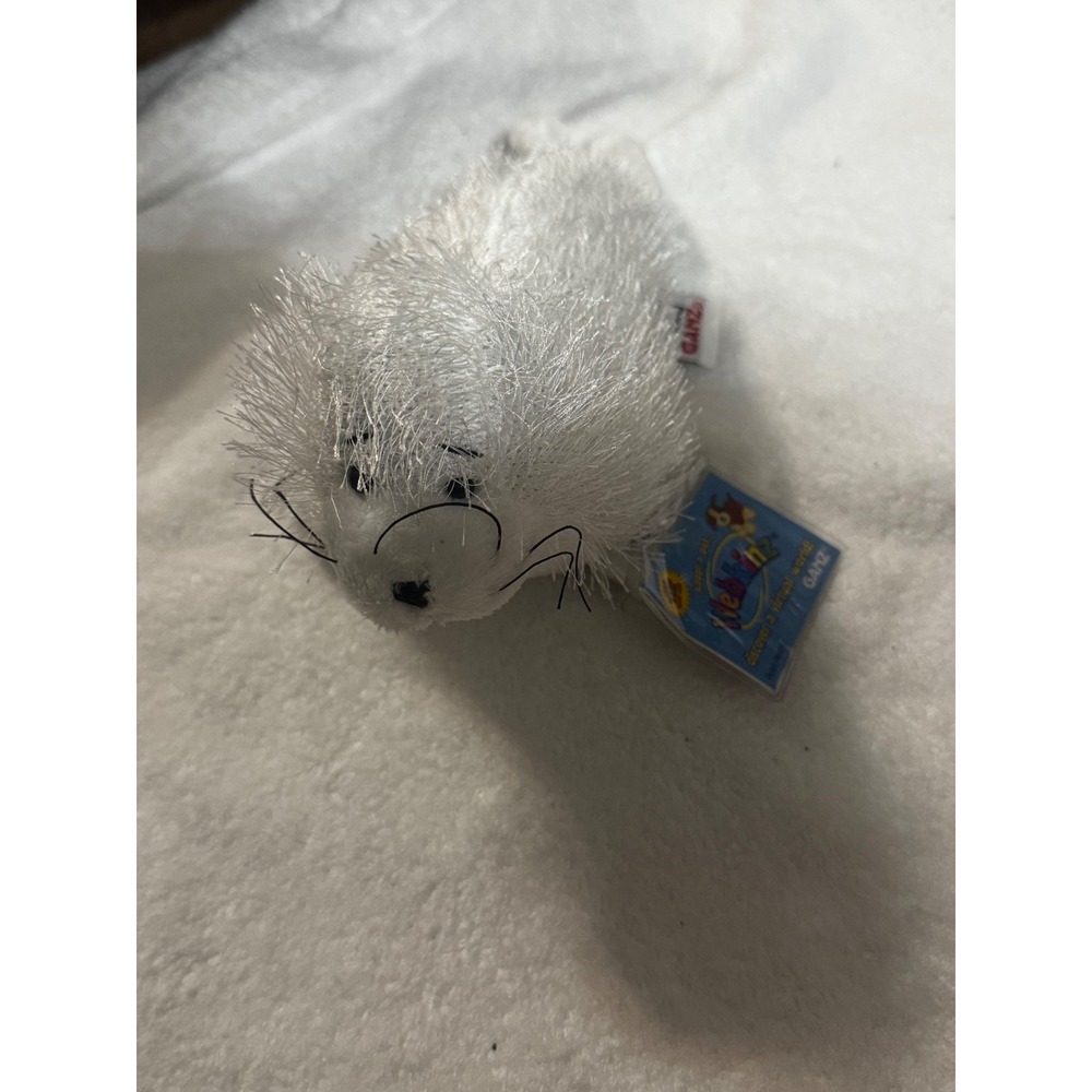 Webkinz Seal HM023 Ganz Plush White Toy with Sealed Unused Secret Code Tag